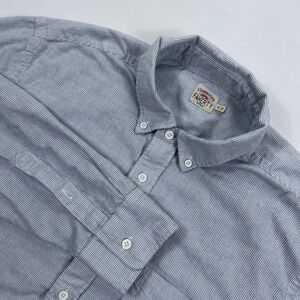 Faherty Brand Striped Button Down Cotton Lyocell Stretch Shirt XL Blue White